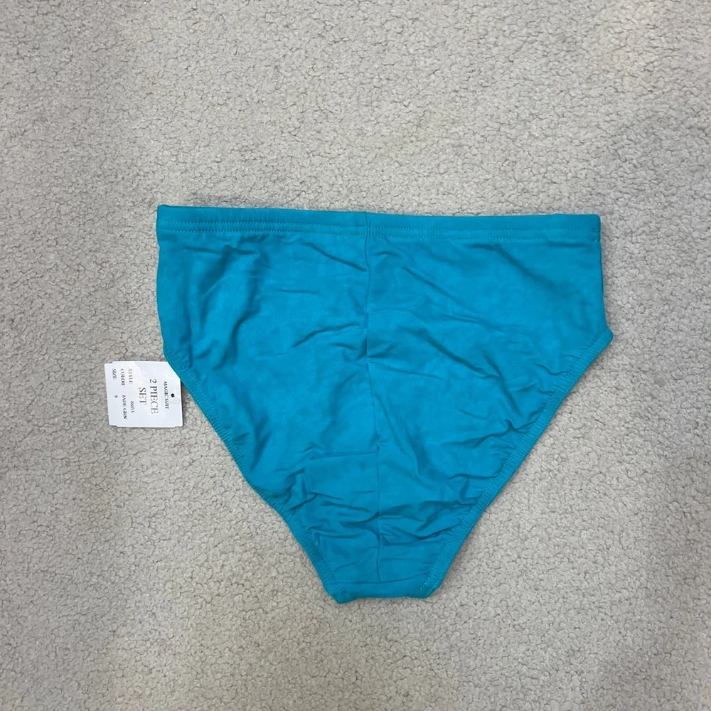 NWT Miraclesuit/Magicsuit Teal Halter Tankini Two Piece Swimsuit - Picture 7 of 12